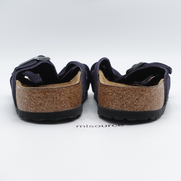 NEW Birkenstock Lugano Soft Footbed Suede Sandal Navy main image 5